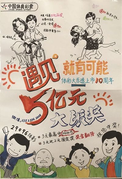 国画系美女巧手绘出 大乐透“5亿大派奖”宣传画