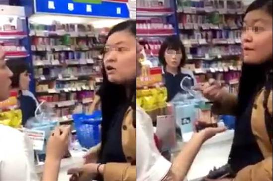 台湾女子刷卡刷不过，在日本药妆店怒骂大陆女店员。（图片来源：台湾《中时电子报》）